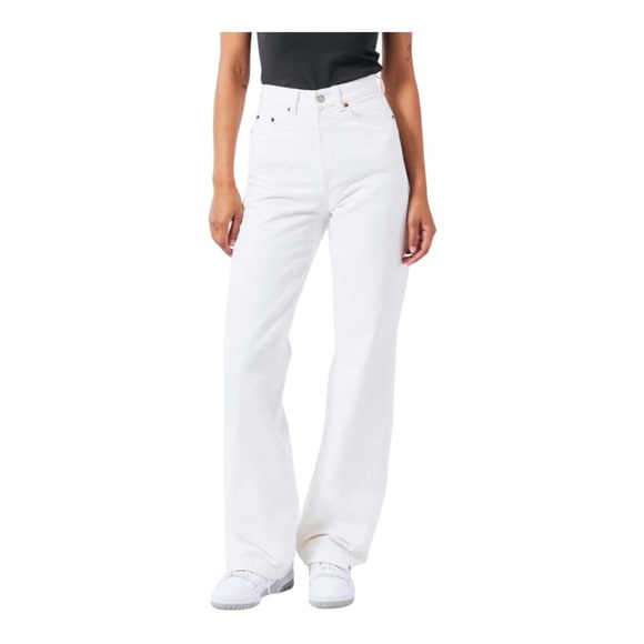 Dr Denim Echo Spiral Cut Jeans in White Size 31 - Picture 1 of 8